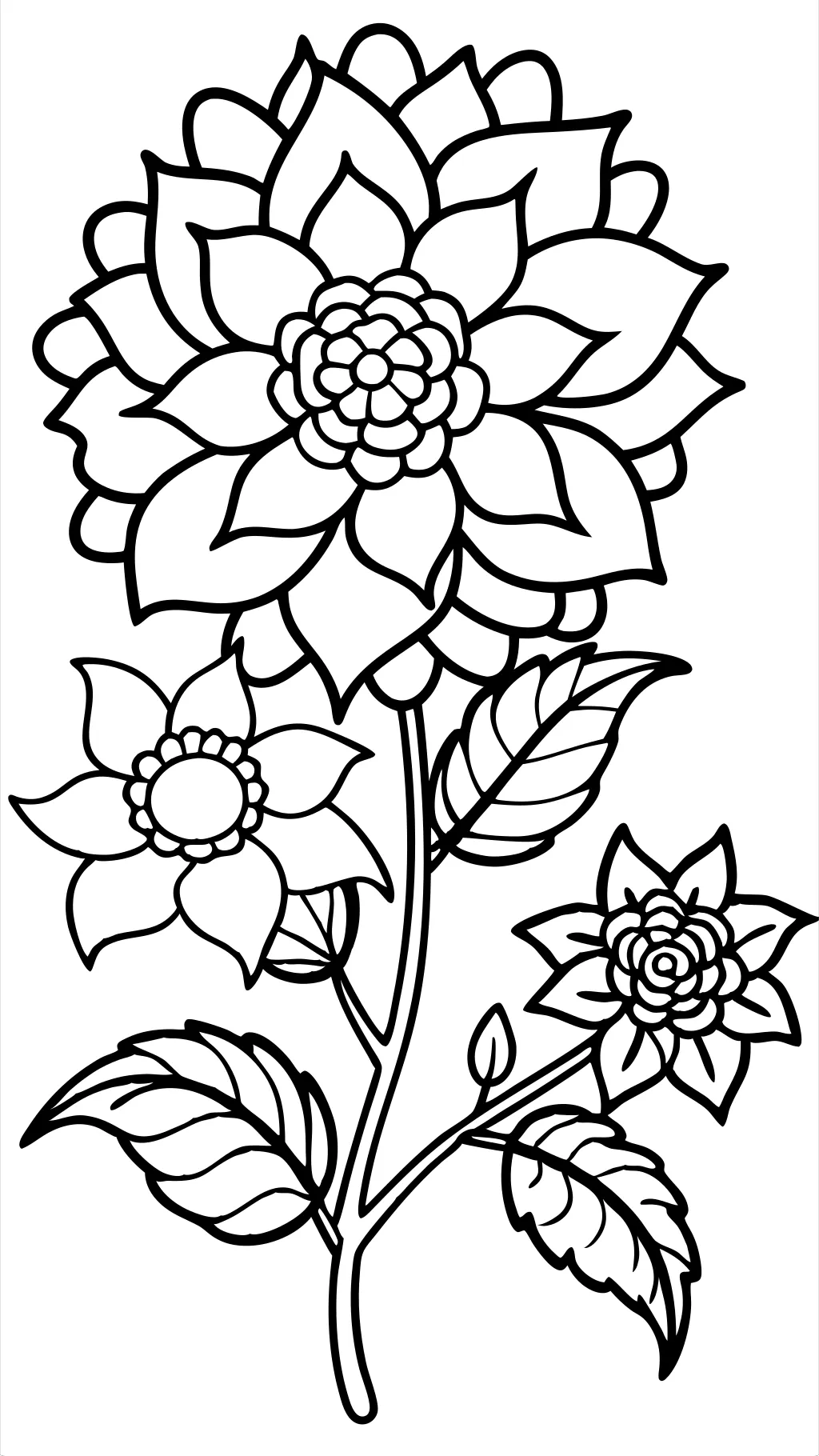 coloriages d’images de fleurs